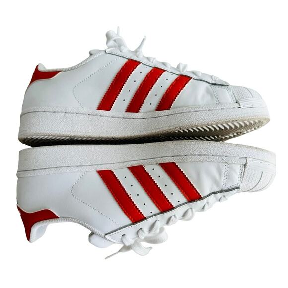Adidas Superstar RARE White Orange Men\'s Size 8.5 #G27807 Shell Toe Pristine! main image 5
